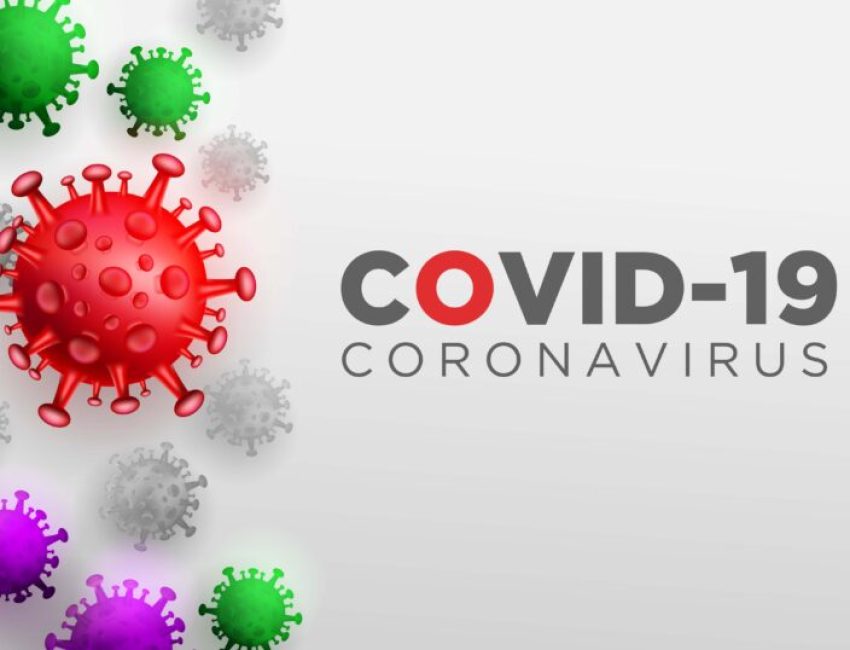 Covid Corona Virus in Real 3D Illustration concept to Describe about Corona Virus anatomy and type.